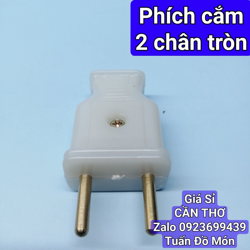 Phích âm - cái - cắm 2 chân tròn phụ tùng linh kiện chính hãng