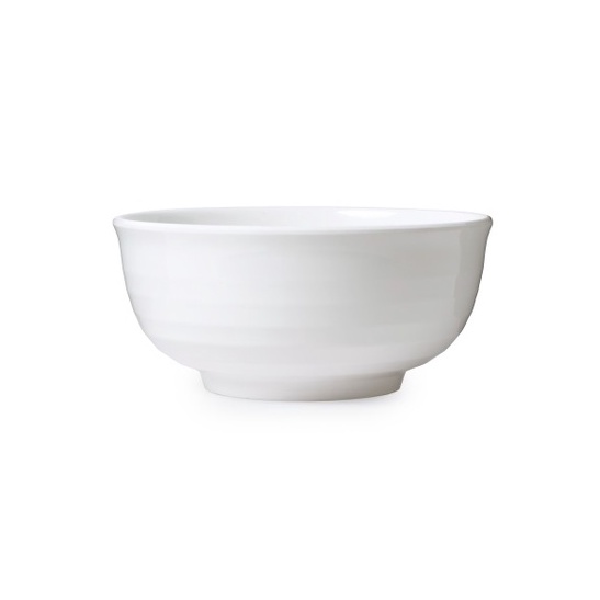 Tô xoắn size trung (Ø 17.6 x 8.4 cm) nhựa melamine màu trắng cao cấp (TOX48 - Horeca Melamine)