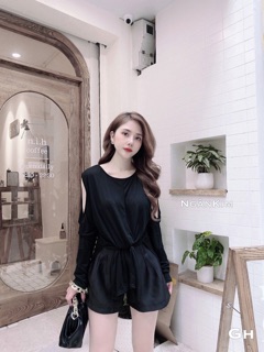 ÁO PHÔNG XẺ VẠT HỞ VAI
