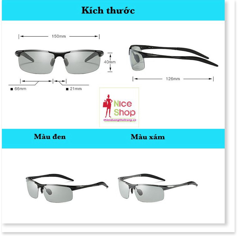Mắt kính Perfe phân cực đổi màu chống tia uv hiệu quả | BigBuy360 - bigbuy360.vn