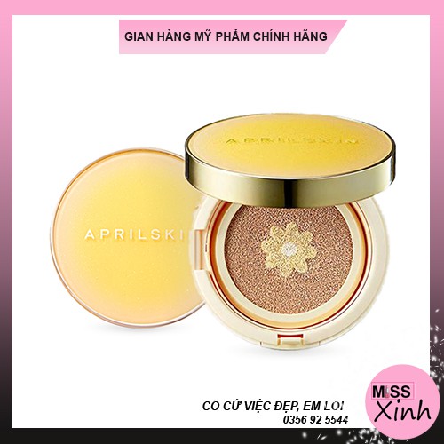 [Chính hãng] Phấn nước April Skin Real Calendula Ampoule Glow Cushion SPF 50+/PA+++ (Mẫu mới)