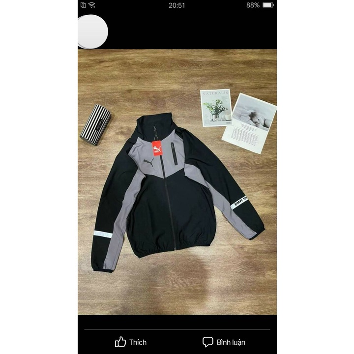 Áo Khoác Gió Nữ Form RỘng In Puma Siêu Đẹp AK172