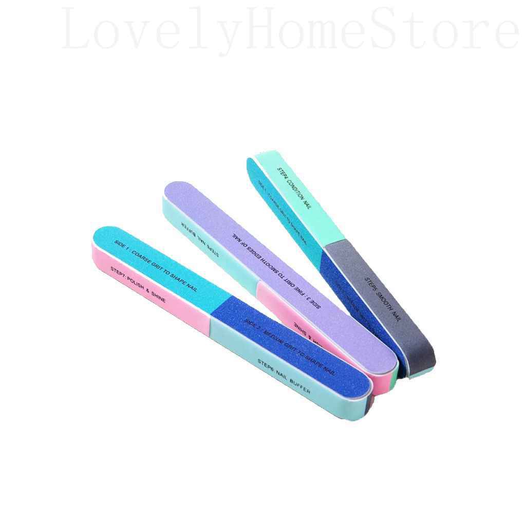 [Hàng mới về] Set 3 dũa móng tay thiết kế có nhiều mặt tiện lợi