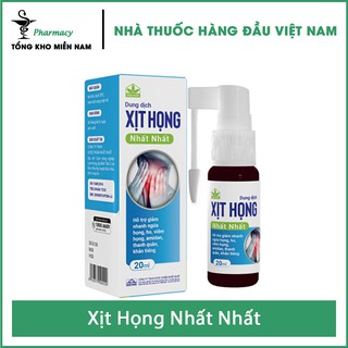 Dung Dịch Xịt Họng Nhất Nhất - Hỗ Trợ Giảm Các Triệu Chứng Viêm Đường Hô Hấp - Tổng Kho MiềnNam