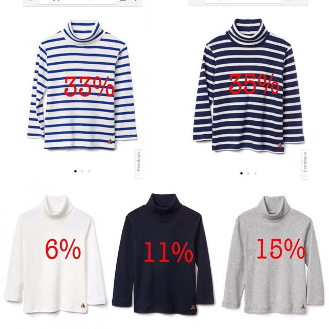 Áo cotton cổ lọ bé trai