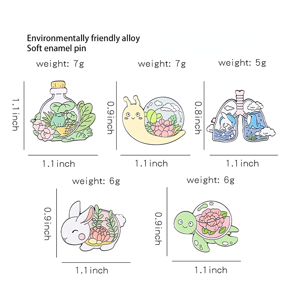 Huy Hiệu Cài Áo Hình Động Vật Hoạt Hình Ngộ Nghĩnh