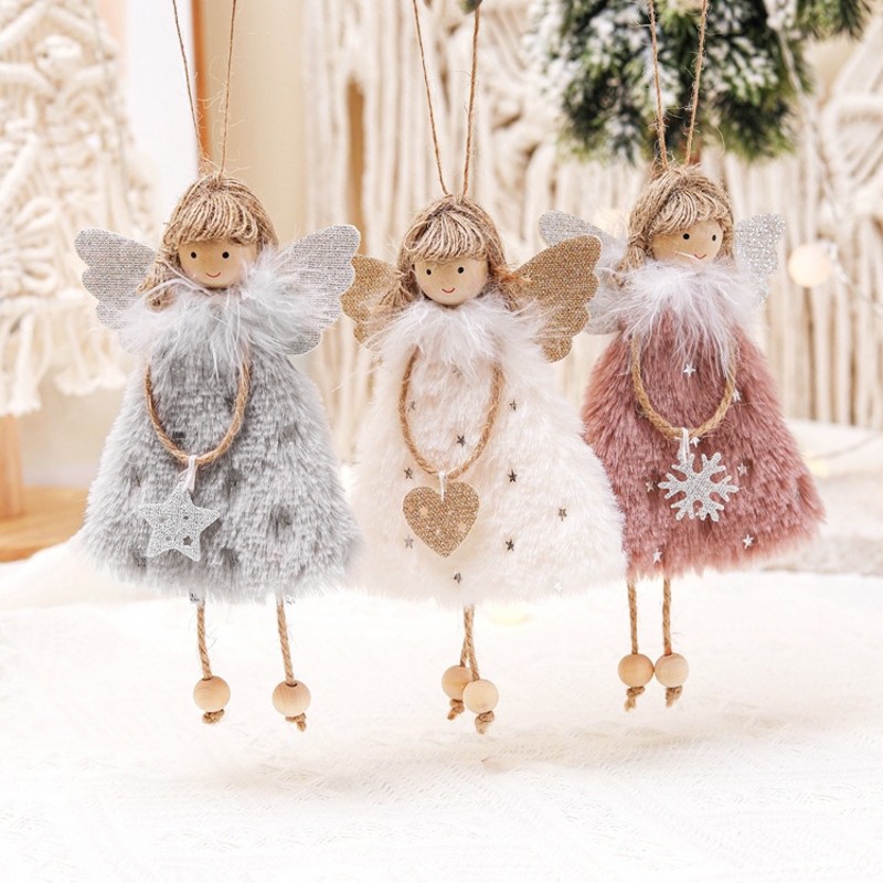 Búp Bê Ông Già Noel / Người Tuyết / Nai Sừng Tấm Trang Trí Cây Thông Giáng Sinh