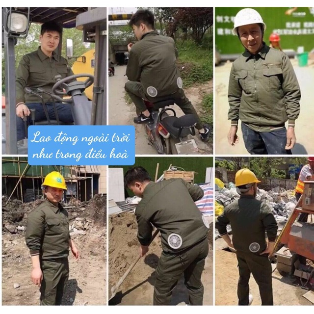 Áo quạt điều hoà cho người lao động