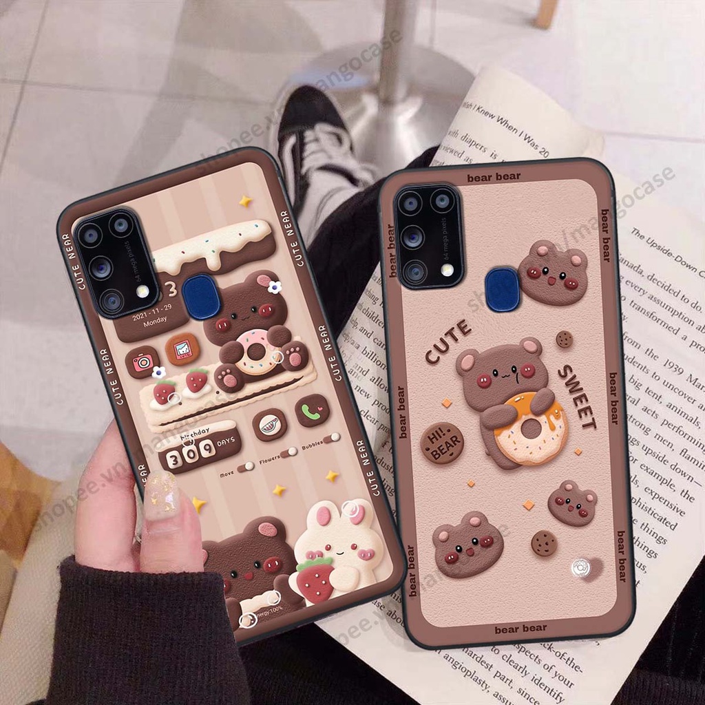 Ốp lưng Samsung M31 hình gấu, thỏ, đồng hồ cute dễ thương