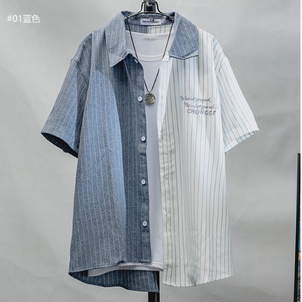 Áo Sơ Mi Nam Dài Tay Họa Tiết Kẻ Sọc Phong Cách Hong Kong Retro Thời Trang Mới 2022