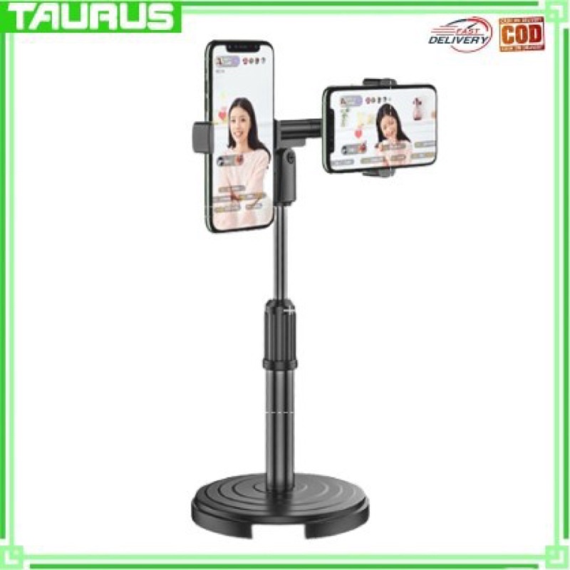 Giá đỡ điện thoại 2 kẹp điều chỉnh góc độ