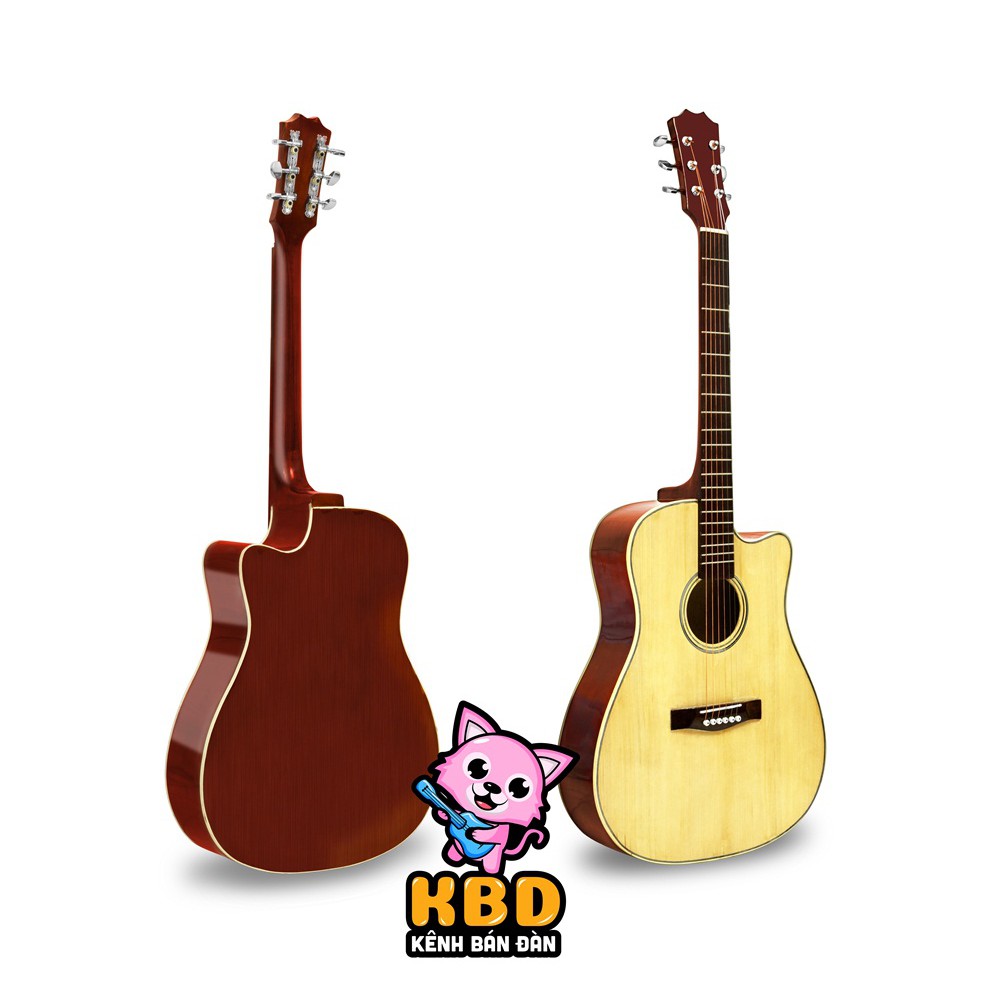 Đàn guitar Acoustic cao cấp Full gỗ nhập khẩu TẶNG kèm bộ phụ kiện. BẢO HÀNH trọn đời. Quà tặng ngẫu nhiên sticker