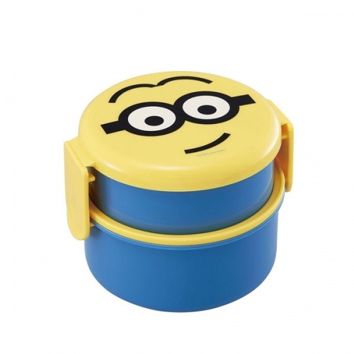 [Skater] Hộp Cơm Trưa Tròn 2 Tầng (Với Nĩa Nhỏ) /BENTO Totoro,H Hellokitty, Minion,Alien Disney Toy Story