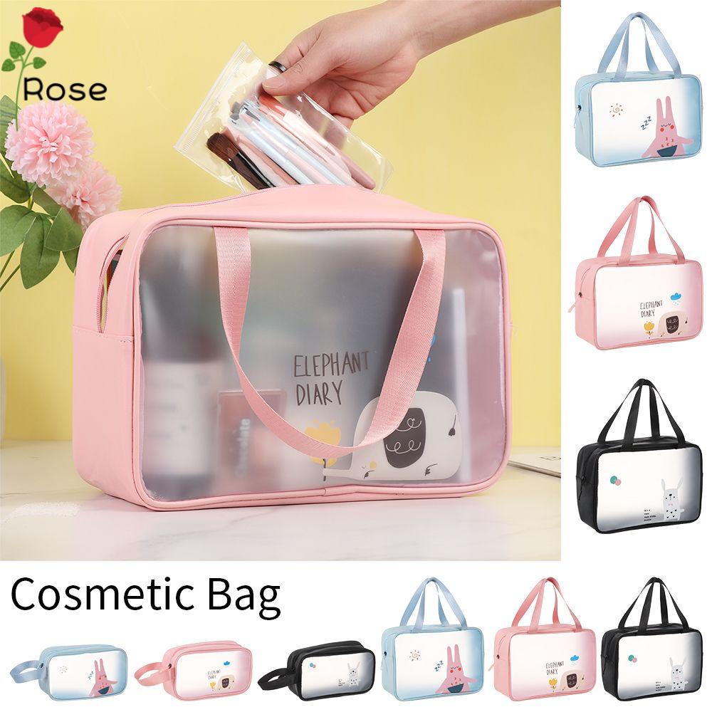 Túi đựng mỹ phẩm bằng PVC mềm trong suốt chống thấm nước di động tiện dụng dành cho nữ