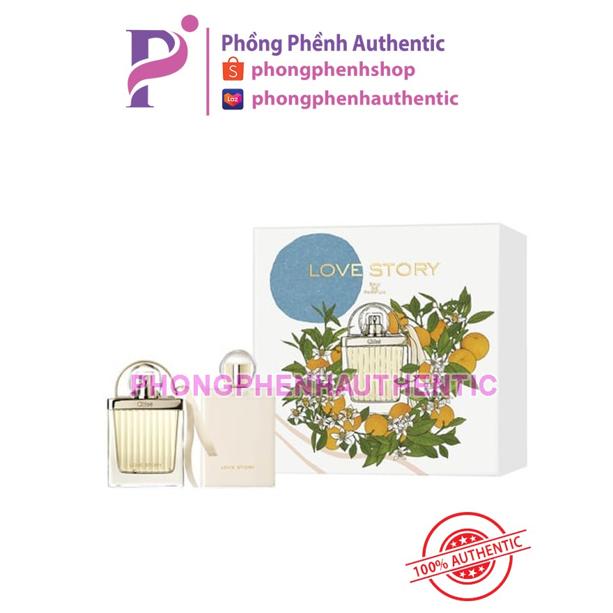 Set Nước hoa Nữ CHLÓE Love Story Gift Set EDP 50ml + Body Lotion 100ml