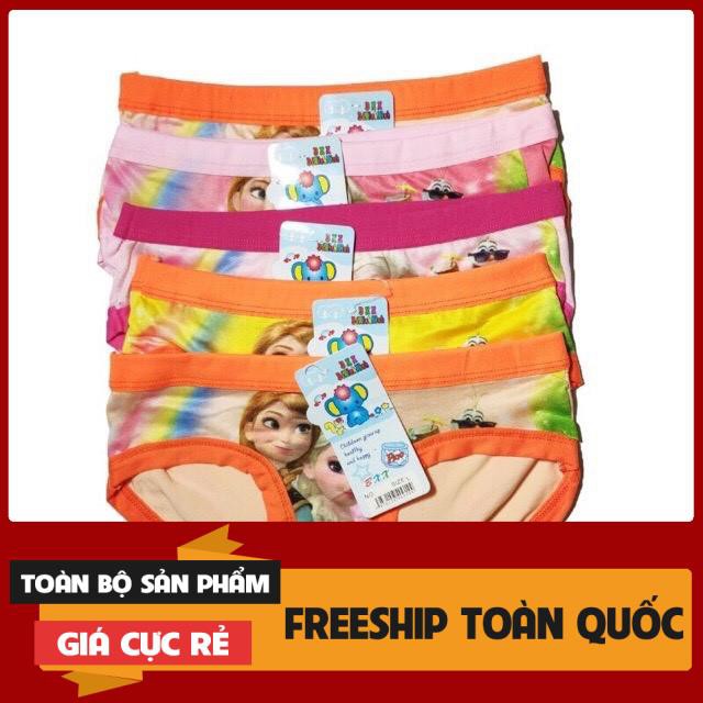 Quần chip bé gái chất cotton mịn, co dãn tốt