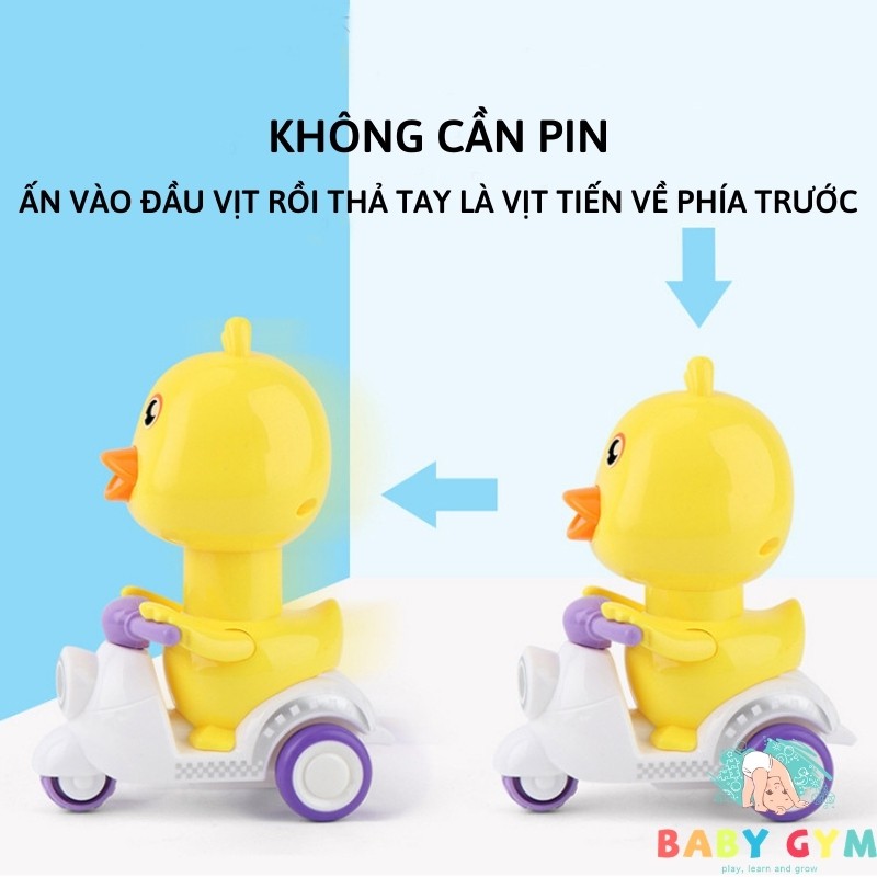 Đồ Chơi Vịt Con Đi Xe Máy Đáng Yêu, Ấn Là Chạy – Đồ Chơi Con Vịt Lái Xe Vespa Ngộ Nghĩnh