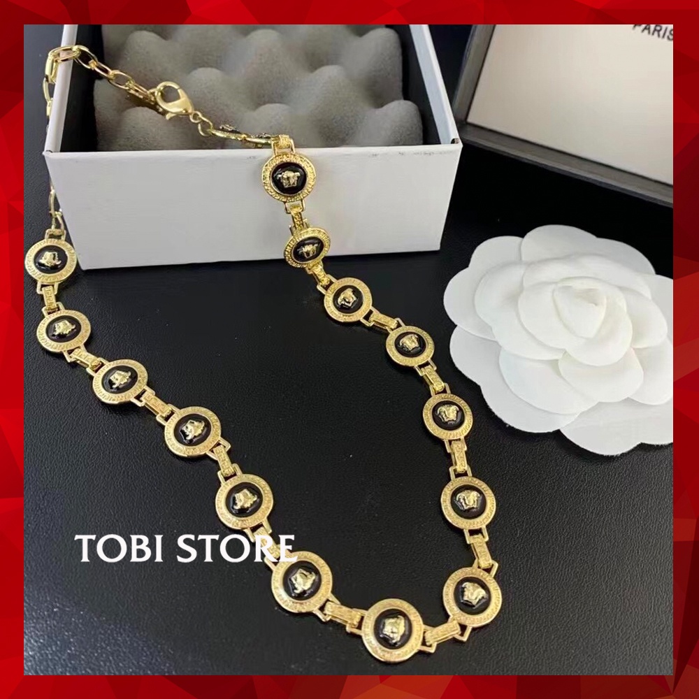 Vòng cổ titan chocker thương hiệu VS mạ vàng sang chảnh VCH12