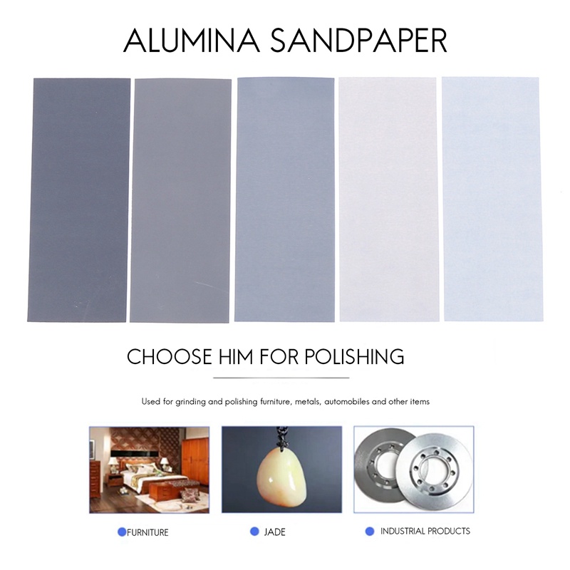 Set 20 Tấm Giấy Nhám 1000 / 2000 / 3000 / 5000 / 7000 Dùng Để Đánh Bóng Gỗ / Kim Loại / Đánh Bóng Tự Động / 9X3.6 inch