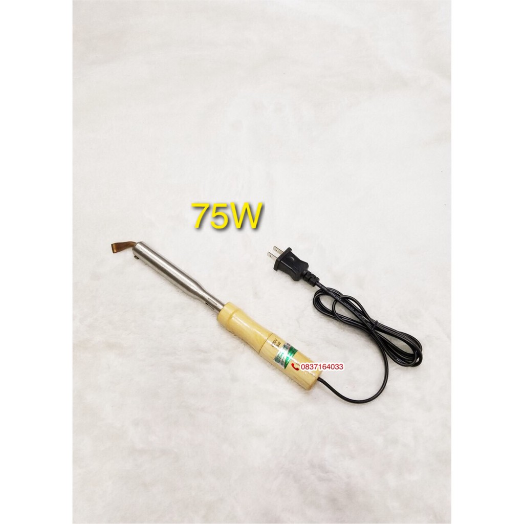 Mỏ hàn chì ,thiếc dẹp cán gỗ Berrylion công suất 75W, 100W, 150W ,200W và 300W chuyên dùng cho mối hàn to