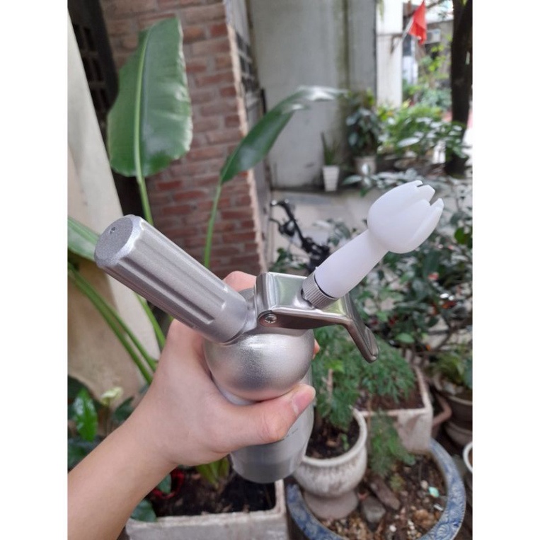 Bình xịt kem tươi Cream Whipper inox 500ml - 1000ml