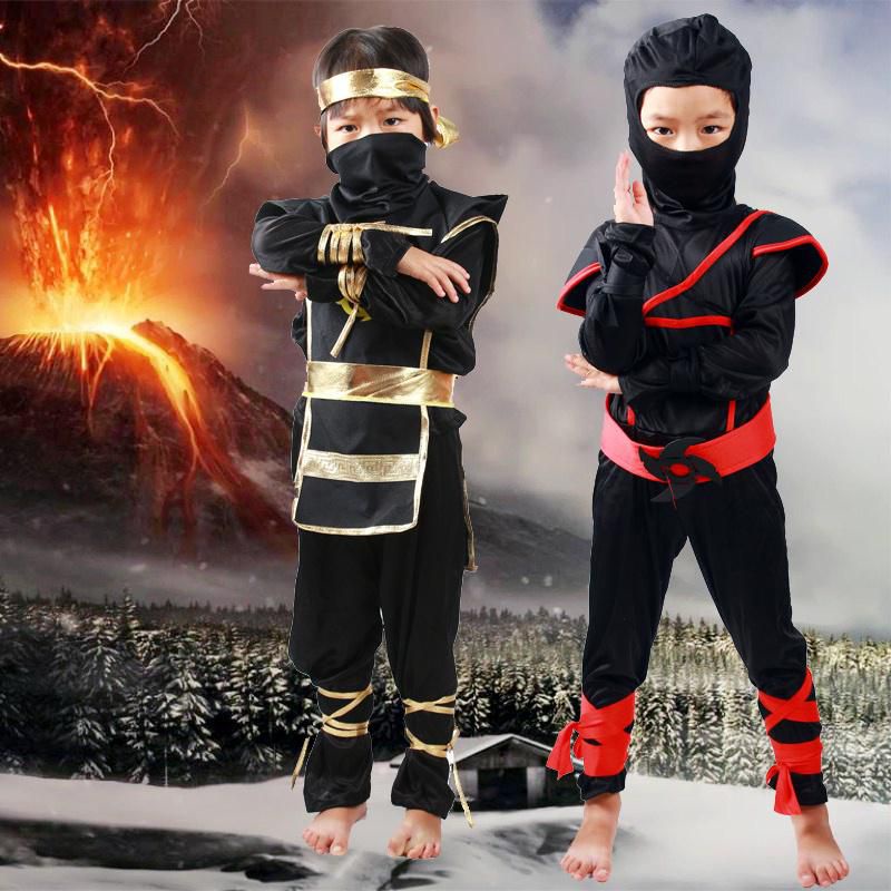 Trang Phục Hóa Trang Chiến Binh Samurai Nhật Bản Ninja Cho Bé Trai