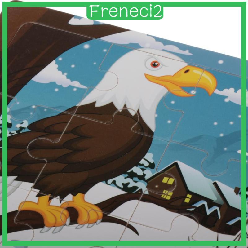[FRENECI2] Set Jigsaw Puzzle Game Fun Early Education Learning Development Toy Parrot