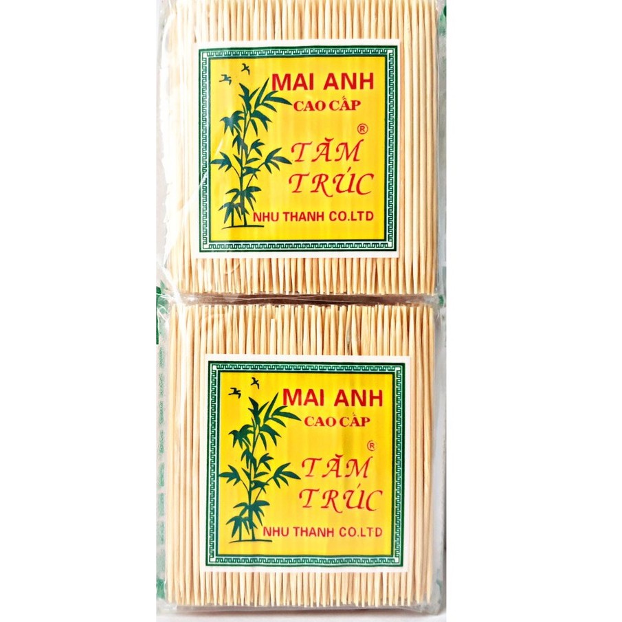 Tăm xỉa răng 2 đầu nhọn 10 / lốc
