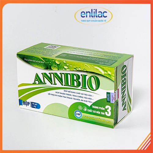 ANNIBIO - Chất xơ hòa tan - Cải thiện tình trạng táo bón hộp 30 gói x 4g