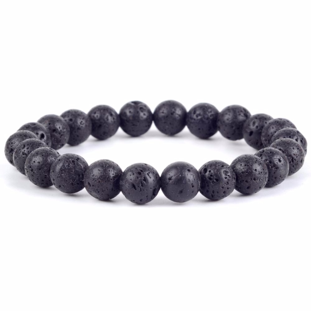 Vòng Tay Đá Núi Lửa Chakra Tự Nhiên Cho Nữ