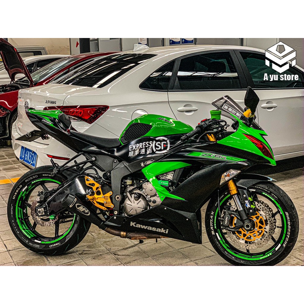 Miếng Dán Trang Trí Vành Bánh Xe Mô Tô Kawasaki Z400 250 Z900 Z1000 Z650 Z800