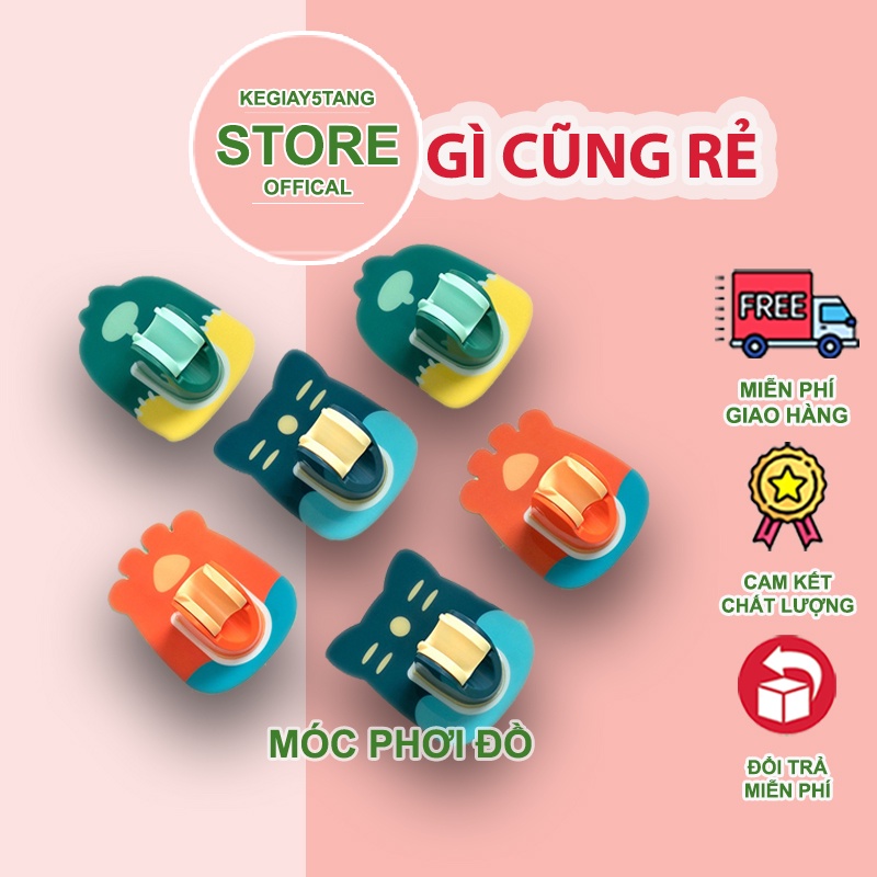 Giá treo vòi hoa sen - Giá đỡ vòi xịt tolet dán tường bằng nhựa họa tiết hoạt hình cute