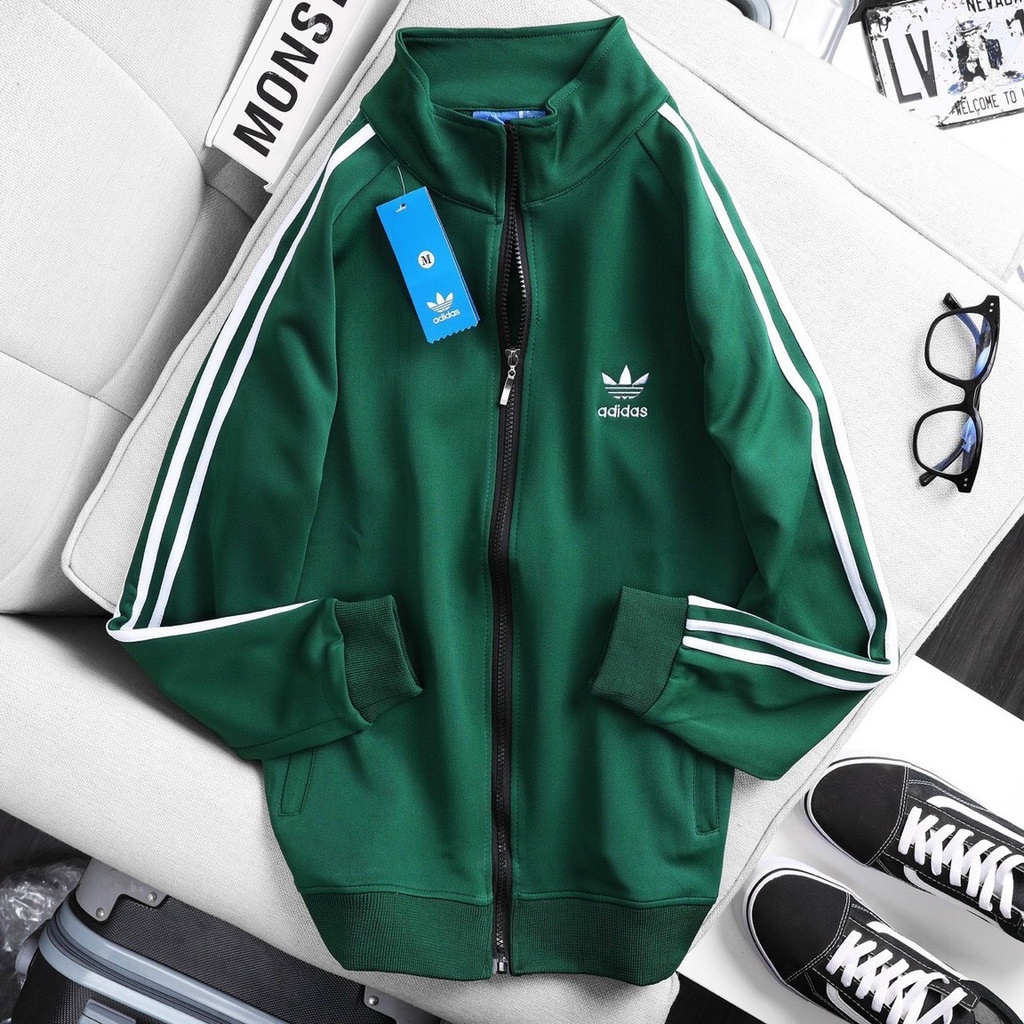 Áo khoác thể thao adidass nam, nữ chất thun poly cao cấp phối kẻ sọc nhiều màu (Full size)