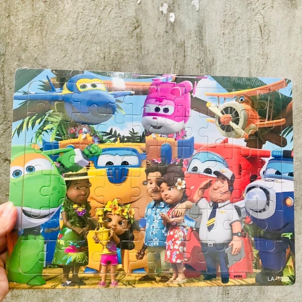 Tranh ghép hình bằng gỗ cho bé 60 mảnh - Đồ chơi ghép gỗ PUZZLE - Bộ xếp gỗ