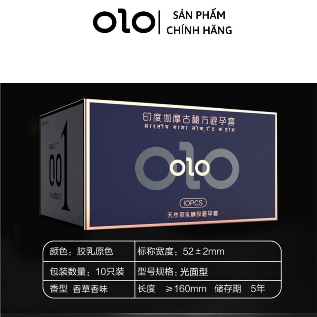 Bao cao su 0.01 OLO xanh, bao cao su siêu mỏng 0.01mm, kéo dài thời gian, mát lạnh bạc hà 10 bcs – olo_store