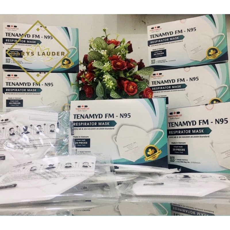 Khẩu trang y tế TENAMYD FM-N95 RESPIRATOR MASK (Model YCKTC13) | BigBuy360 - bigbuy360.vn
