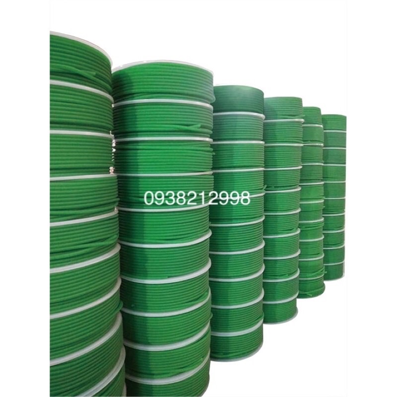 Dây curoa xanh phi 4mm 5mm 6mm 7mm 8mm 9mm 10mm dài 1 mét
