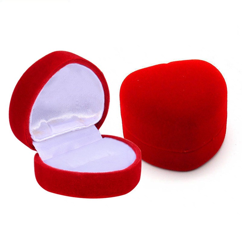 [Mới] Hộp Đựng Nhẫn Hình Trái Tim mini Tinh Tế Sắp Xếp Gọn Gàng Cho Đính Hôn / Trang Sức