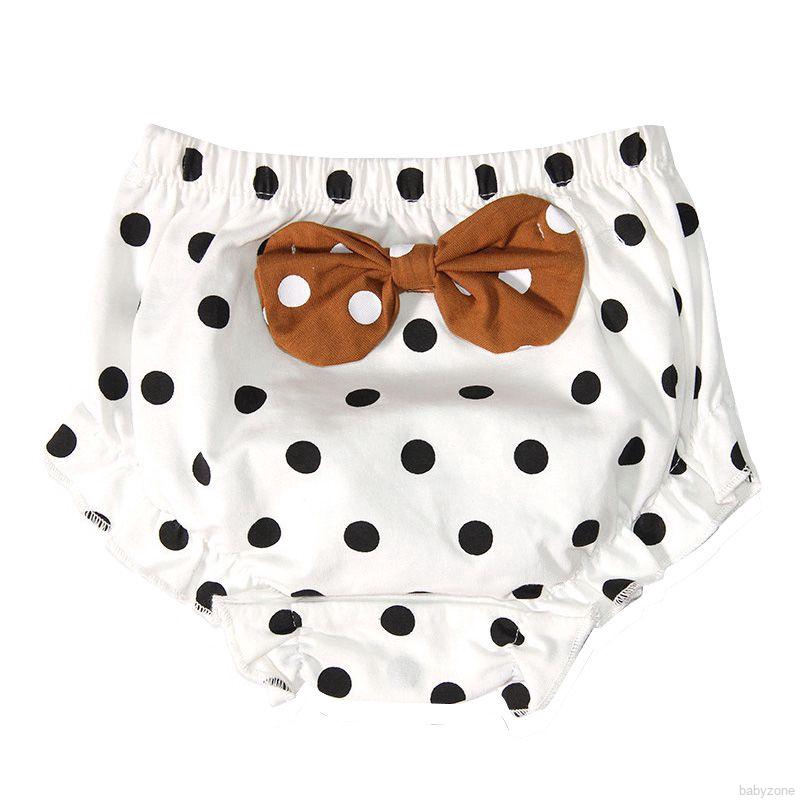 Quần lót cotton họa tiết chấm bi cho bé gái