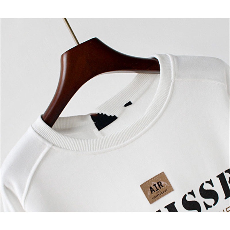 Áo sweater mỏng dáng rộng cổ thuyền lưng cao xẻ tà thời trang xuân thu cho nữ 2021
