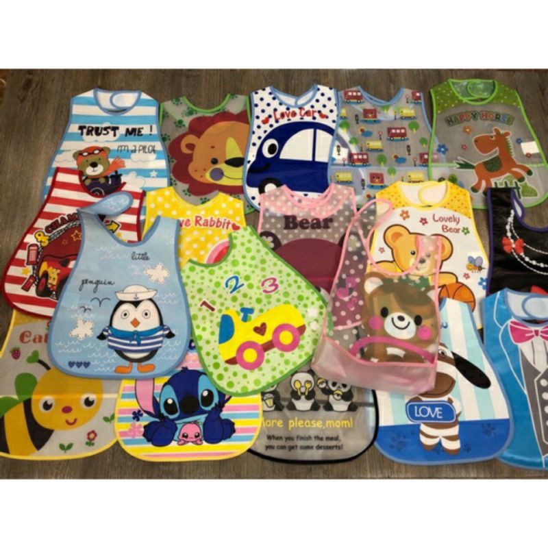 Yếm ăn dặm silicon cho bé