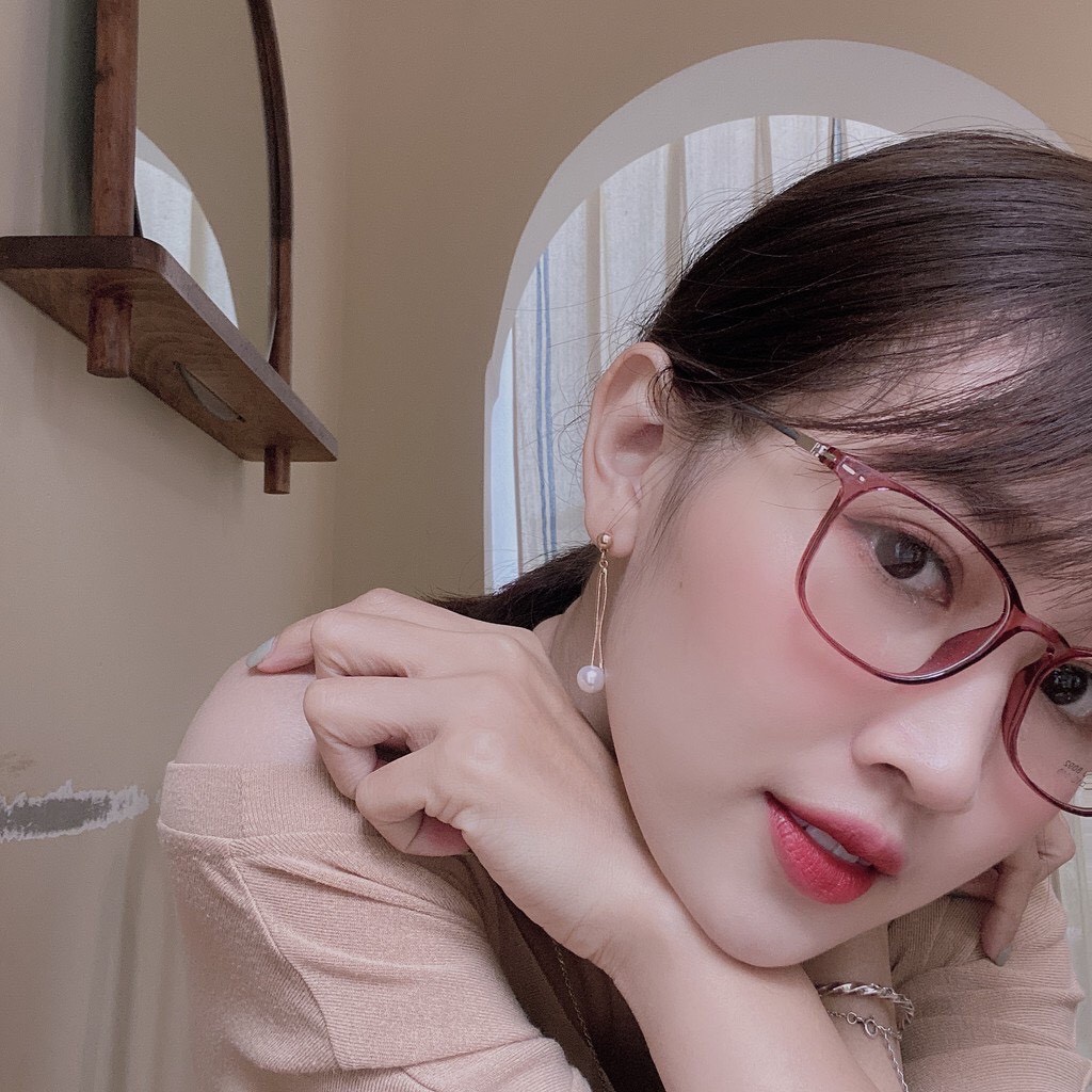 Mắt Kính Giả Cận Gọng Dẻo Hàn Quốc 8092 Form Vuông Lyly K437 Siêu Hot - Hazo