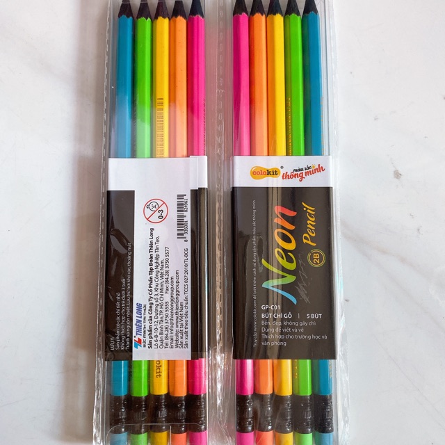 Bút chì gỗ 2B GP-C01 (vỉ 5cây)