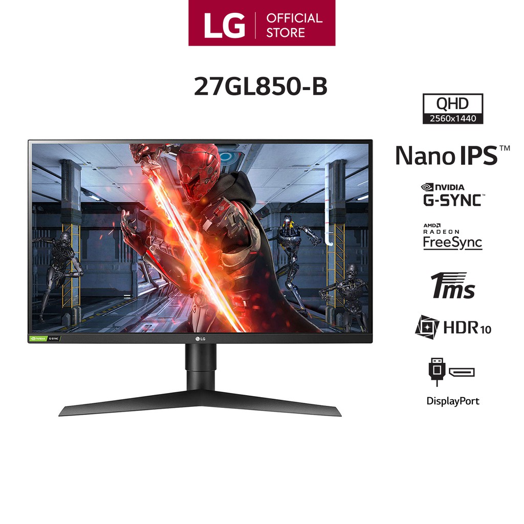 Màn hình LG 27GL850 UltraGear™ 27" Nano IPS 2K 144Hz 1ms HDR G-Sync