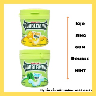 Kẹo Sing_gum _Kẹo nhai hương bạc hà DoubleMint hộp 80g