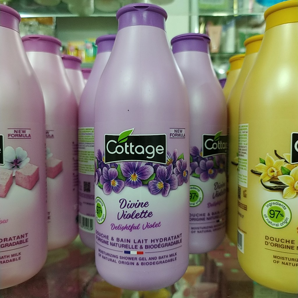 Sữa Tắm Dưỡng Thể Trắng Da Cottage 750ml Pháp Hàng Chính Hãng