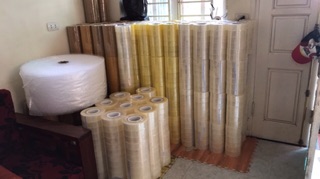 Băng dính 3kg/cây 6 cuộn dán thùng
