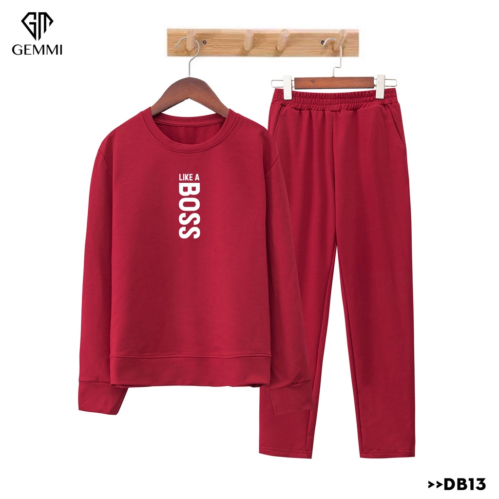 Set đồ bộ nữ mặc nhà thiết kế cao cấp in hình Gemmi Fashion DB13