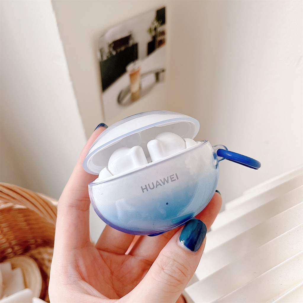 Vỏ Bảo Vệ Hộp Sạc Tai Nghe Huawei Freebuds 3 4 pro 4i 5i TWS Bằng Silicon TPU Mềm Trong Suốt Chống Sốc Chống Rơi Kèm Hộp Sạc