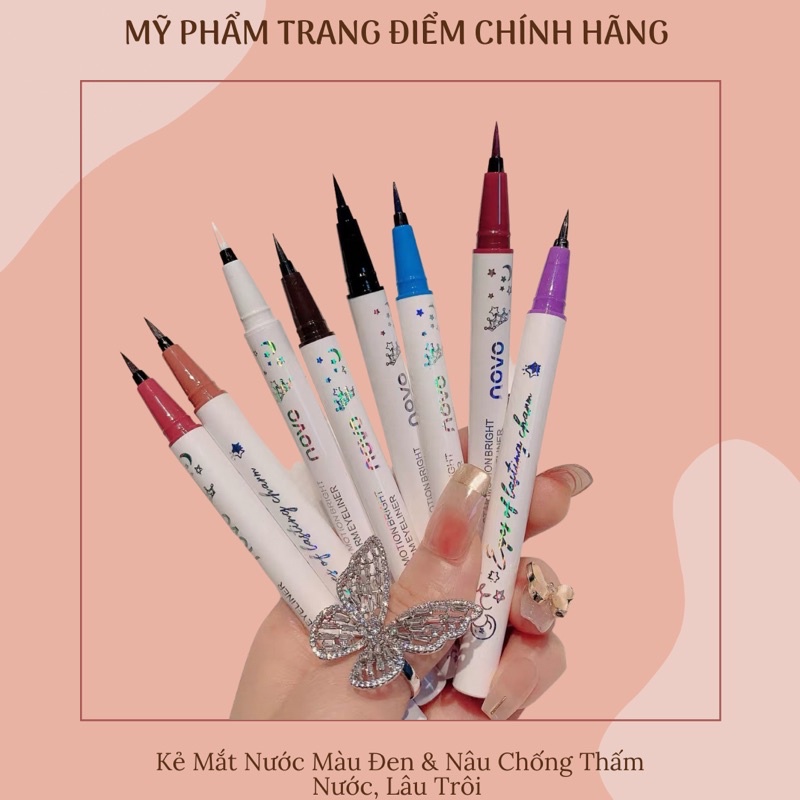 Kẻ Mắt Nước Màu Nâu Chống Thấm Nước, Lâu Trôi, Sắc Nét - Liner Liquid Eyeliner